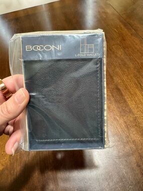 Boconi Black L-Fold Wallet